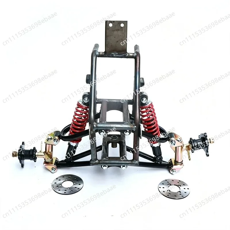 Homemade Four-wheel Motorcycle Accessories Modified Small Inverted Three-wheel Kart Front Frame Beach Suspension Disc Brake