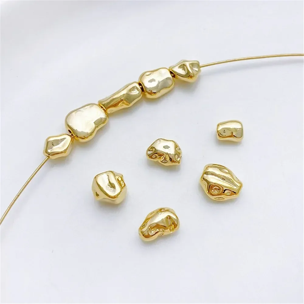 Sac en or 14K, perles baroques irrégulières de forme spéciale, faites à la main, Bracelet, collier, bijoux, accessoires de séparation de perles