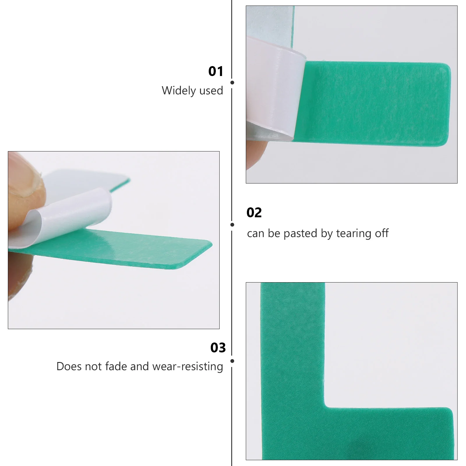 

100pcs Positioning Warning Sign Decal Removable Markers Social Distancing Traffic Warning Sign Decal Control