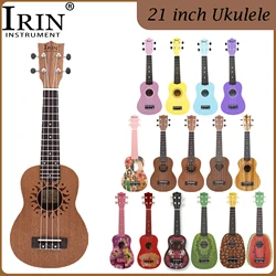 IRIN 21 Inch Ukulele 4 Strings Guitar Colourful Hawaiian Mini Guitarra Ukulele Stringed Instrument for Beginners Training