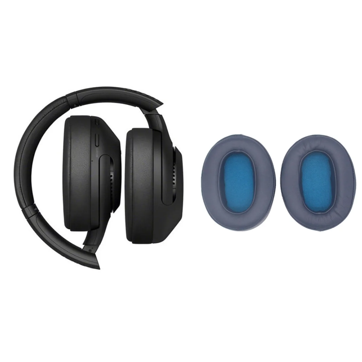 Para Sony WH-XB900N Funda para auriculares XB900N Funda de esponja para auriculares Orejeras multifuncionales, Azul