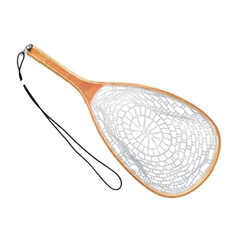 Fly Fishing Landing Net Light Weight Rubber Fishing Net Tool for Saltwater - view 2