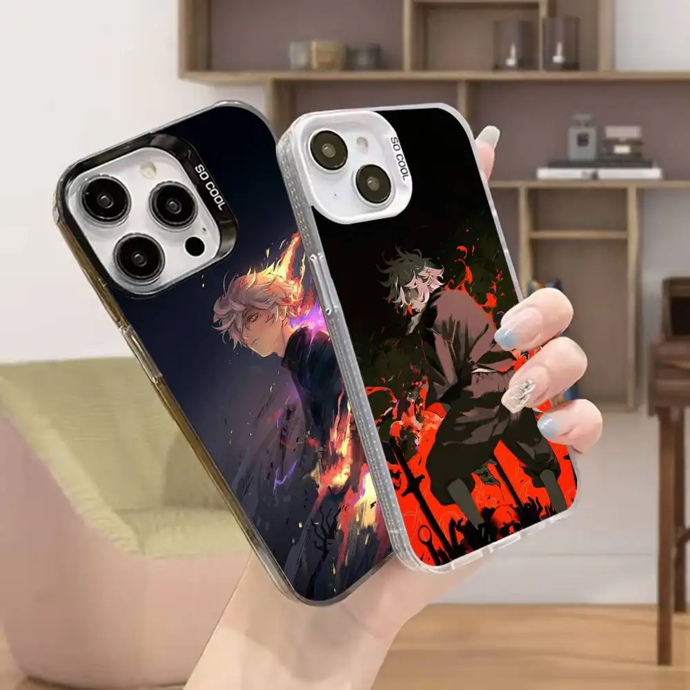 حافظة هاتف Hell-S Paradise Jigokuraku لهاتف iPhone 16,15,14,13,12,11,Mini,Pro,MAX,plus,Black Matte غطاء مقاوم للصدمات