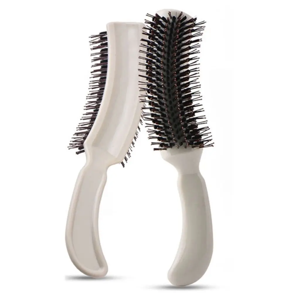 

Plastic Scalp Massag Fluffy Hairdressing Comb Anti-Static Anti-slip S-shaped Comb Professional Durable Frizz Hair Brush Barber