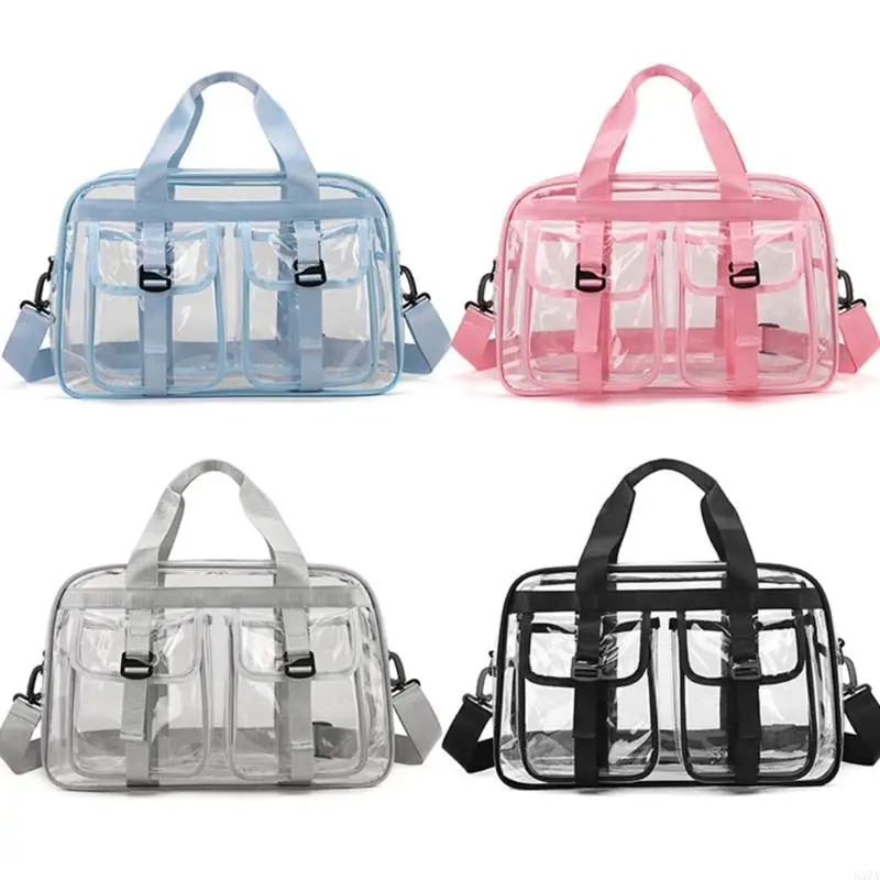 

Clear Fitness Storage Container Shoulder Bag Handbag for Sports and Swim Gear 547A