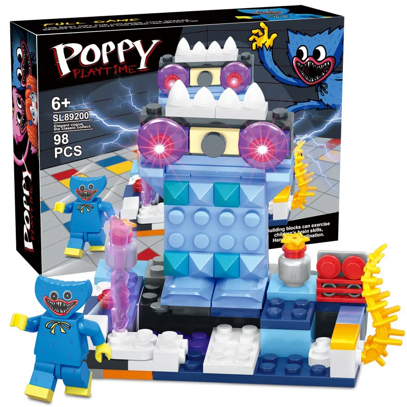 Poppy Playtime Minifigures Anime Peripheral Plush Toy With Assembled Building Blocks Great Kids Gift For Boys Girls Cross Border