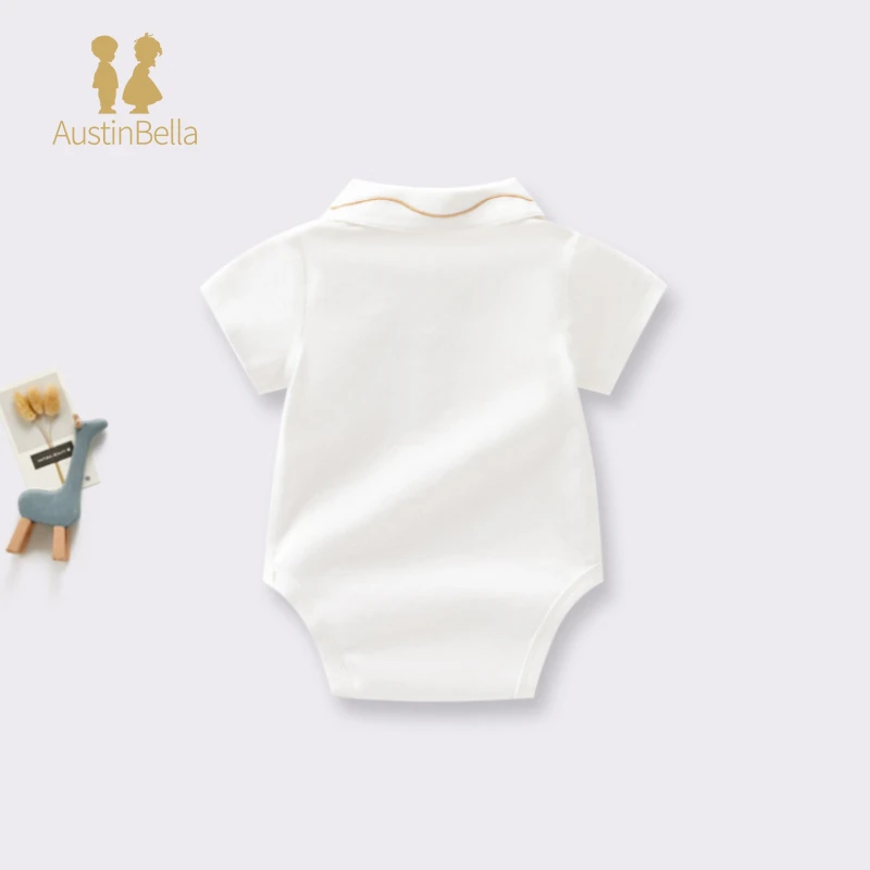 Nordic Trojan Baby Girl Romper Summer Clothing for Newborns Thin Short Sleeved Wrap Jumpsuit Crawling Baby Boy Clothes