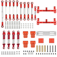 Upgrade Metal Pull Rod Steering Pull Rod Servo Rod Pull Rod BaseShock absorber for WPLC14 C24 1/16 MN 99S B90 98 RC Car  Parts