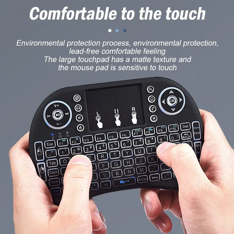 Wireless Mini Keyboard Flight Mouse 2 4g Large Touchpad Digital Computer Dry Battery USB Charging Dual Purpose Keyboard image 5