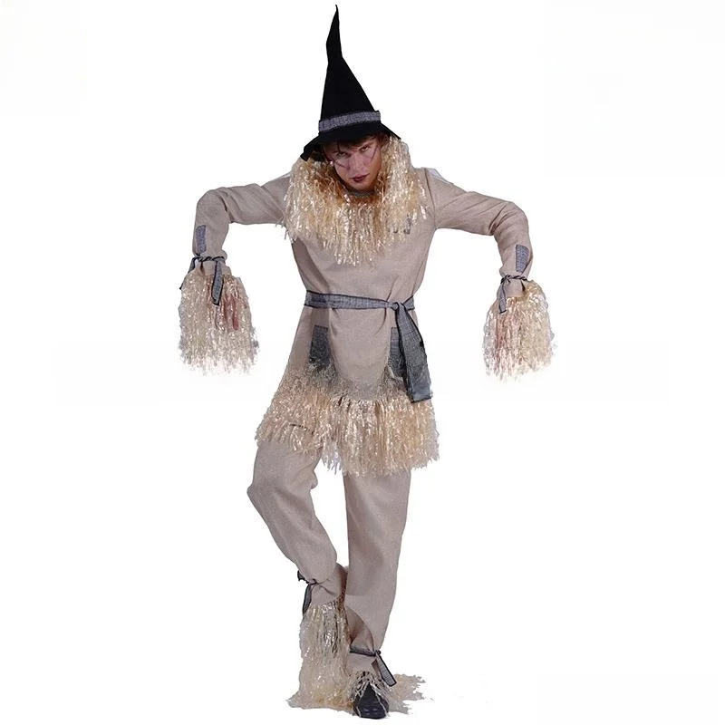 زي حفلة الهالوين، زي الرجل القش المخيف للمسرح، ملابس نسائية عرقية، فستان أداء بموضوع المهرجانات