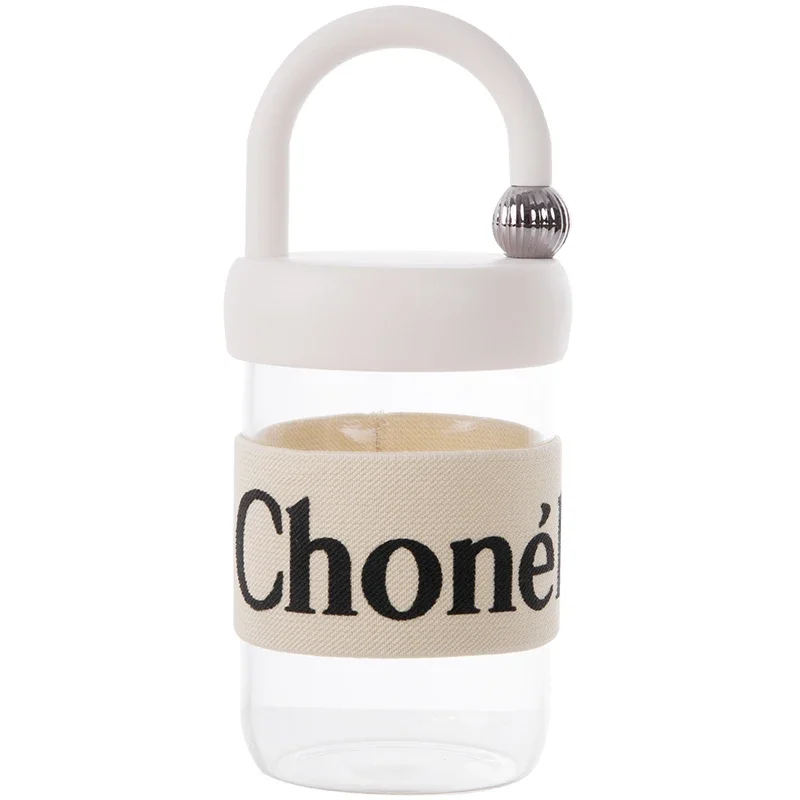 

Glass transparent high value summer girls ladies tea cup high sense