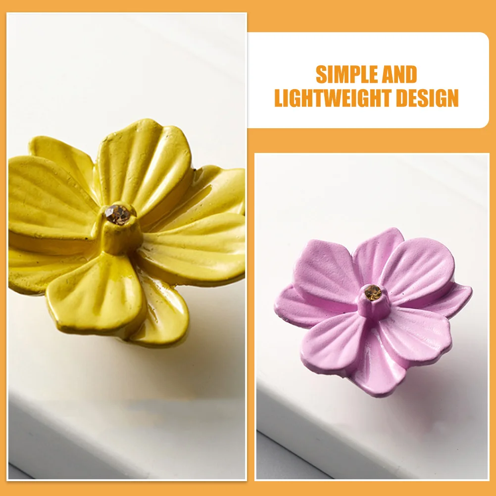 

3Pcs Elegant Flower Pattern Zinc Alloy Cabinet Knob Drawer Handle for Furniture Decor Cabinet Knob Door Pull Handle