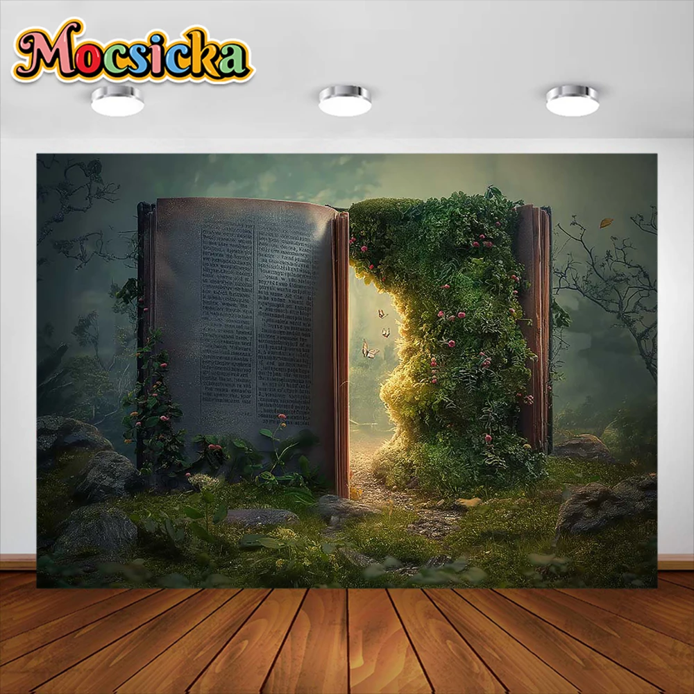 Magische Welt Fotografie Hintergrund magische Bücher jede Tür Party Dekoration Neugeborenen nach Hause Kulissen Studio Requisiten liefert