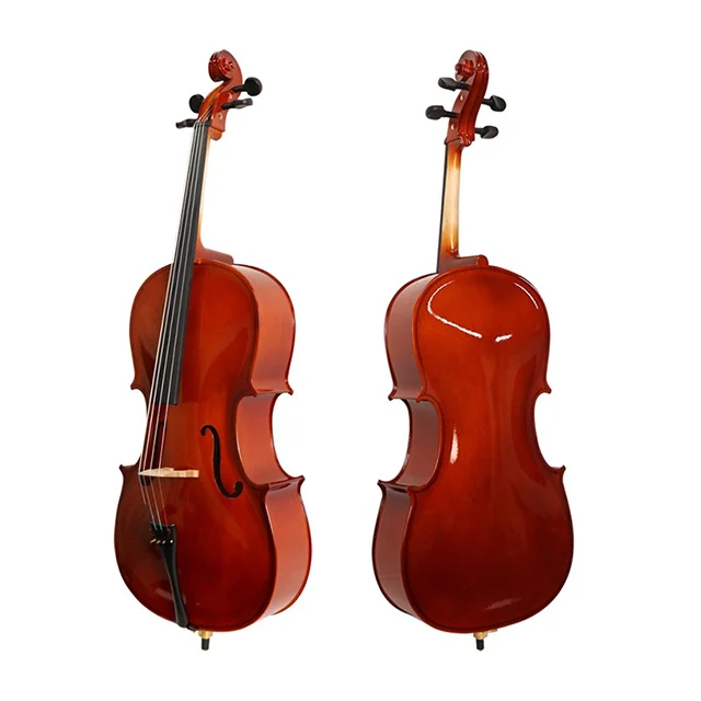 FengLing FLV1111 Instrumentos de viento de tamaño completo Precio al por mayor Violonchelo de madera maciza con cabeza de Redwood hecho a mano a la venta