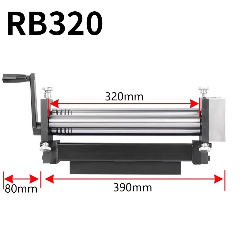 RB320/RB160 Slip Roller Machine Manual Bending Machine Home DIY Tool,for Sheet Metal/Wire/Round Tube Arc Shape Bending