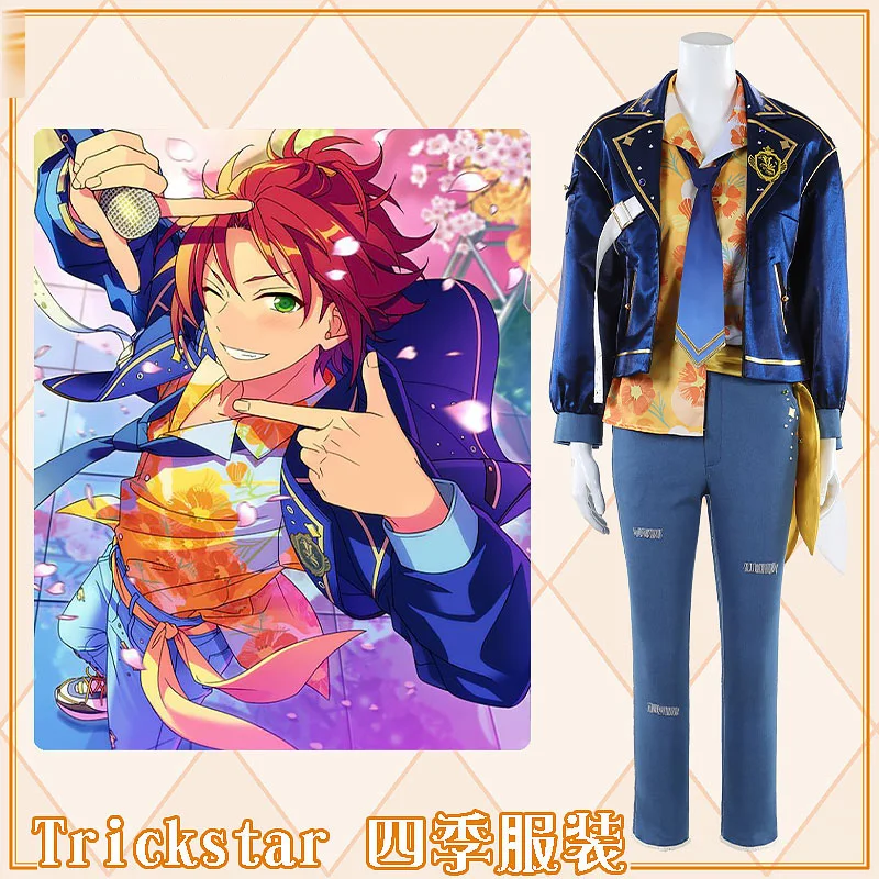 Customize Ensemble Stars Isara Mao and Akehoshi Subaru Cosplay Trickstar Four Seasons All members Daily Party Costume A