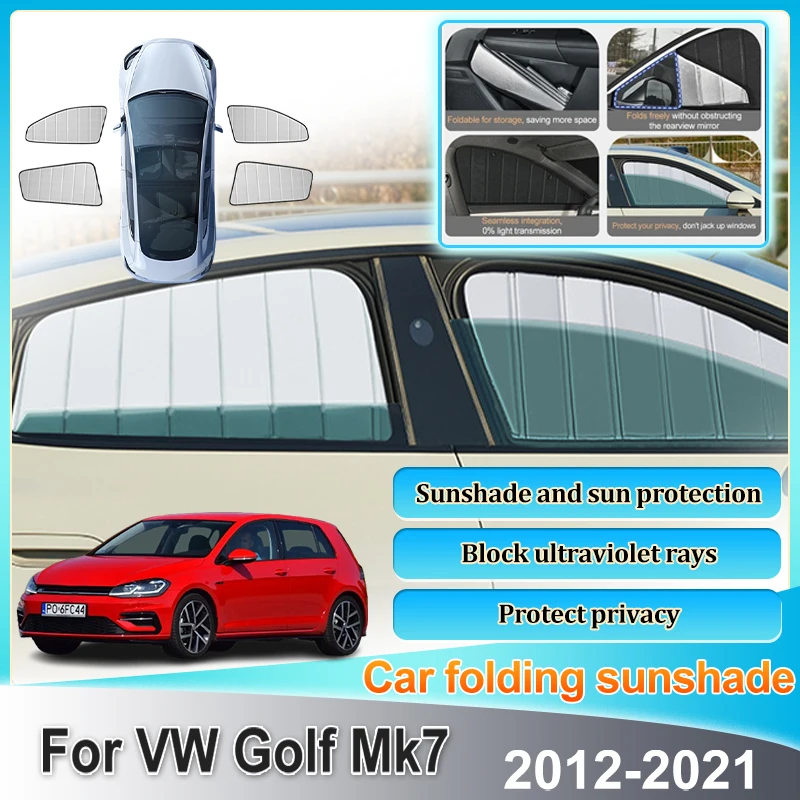 

Car Sun Visors Covers For Volkswagen Golf MK7 Accessories Golf7 2012-2021 Auto Sun Shade Window Sunshades Car Styling Sunshade