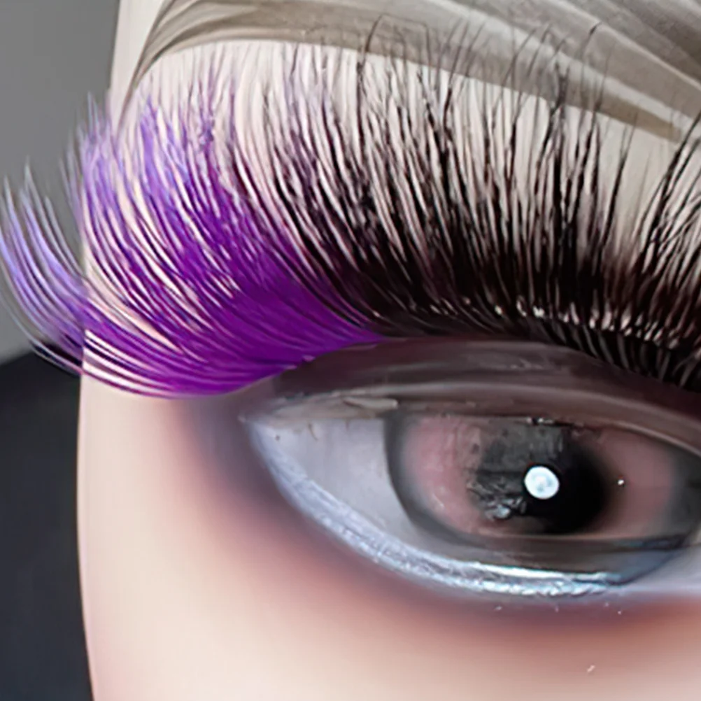 

9 Pairs Colored False Eyelashes Natural Look Coloured Halloween Imitation