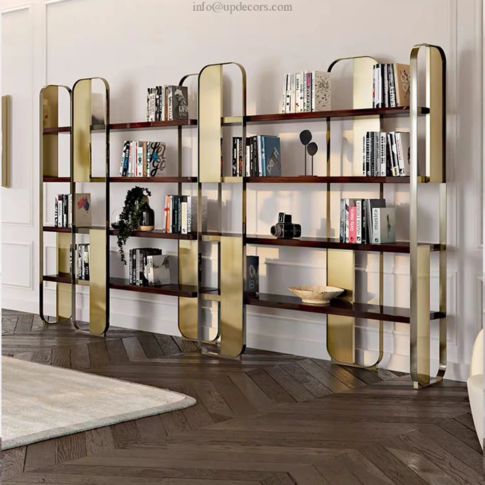 

Luxury decorative book case book shelf for living room - UP decors