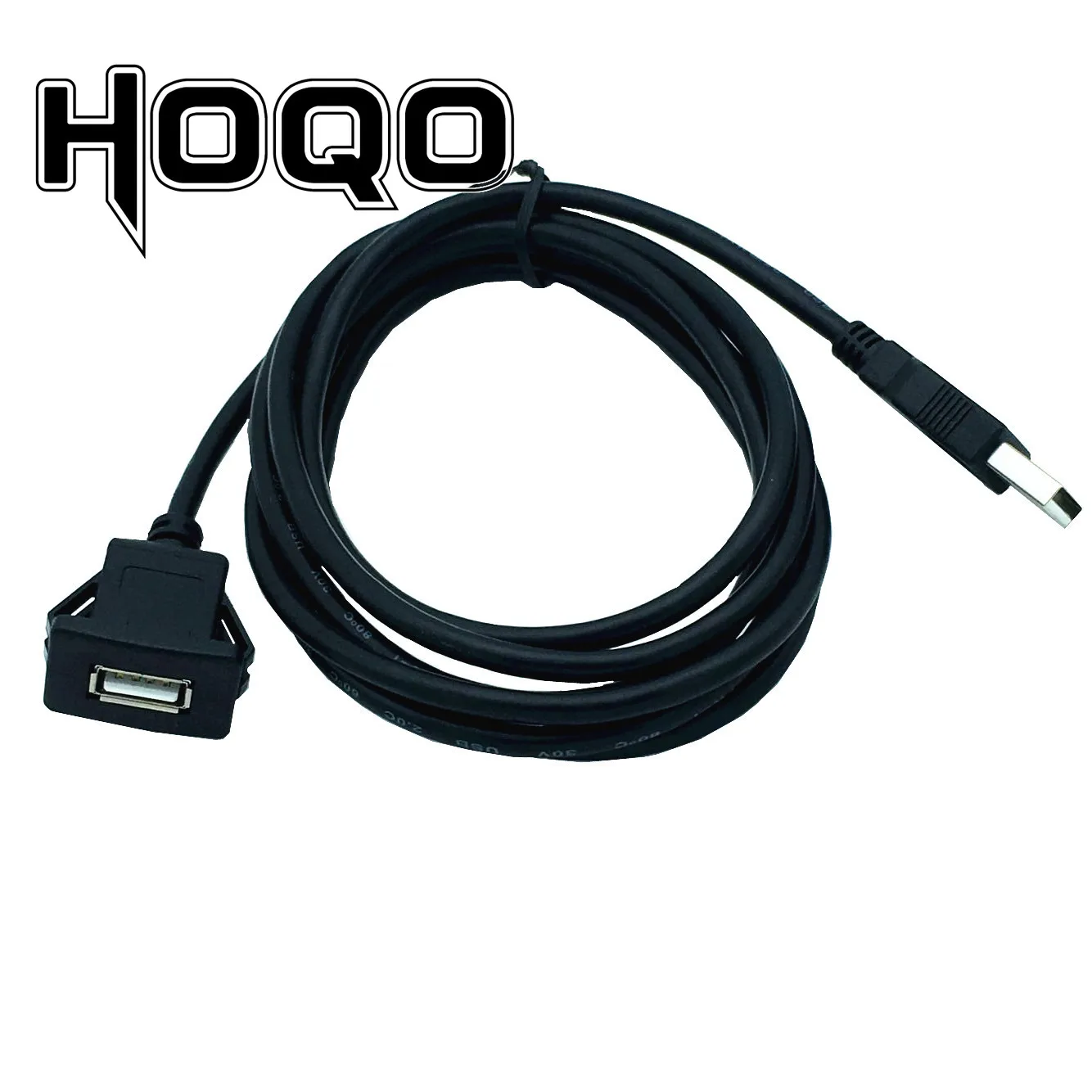 Hoqo USB 2,0 Удлинительный кабель для приборной панели автомобиля USB квадратный Удлинительный кабель с пряжкой, Удлинительный кабель для автомобиля «Дом»
