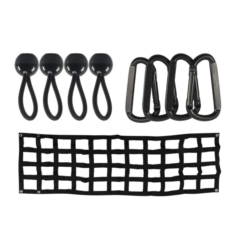 60x18in Nhiệm vụ nặng nề hàng hóa Metting Tailgate Tailgate cho xe bán tải giường phổ quát Tất cả thời tiết sử dụng lưới màu đen