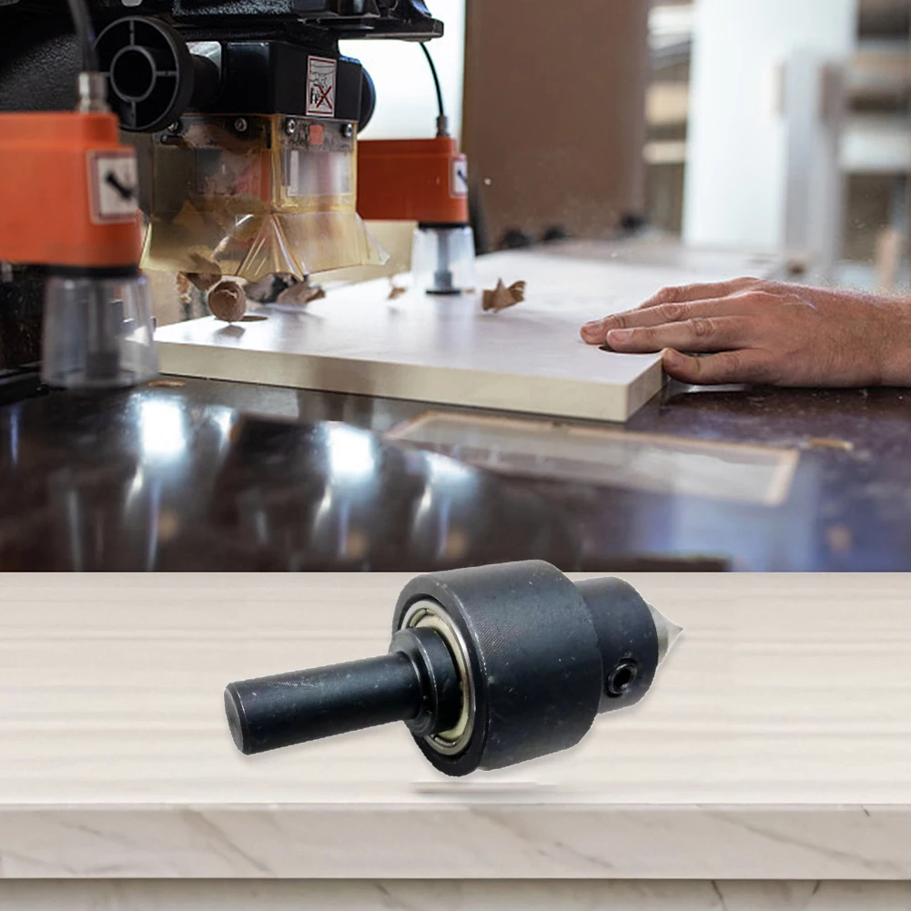 

Precision Wood Lathe Live Center Rotating Tailstock for Small Lathes 60mm/2.36in Stable Rotation Reduced Vibration Alloy Bearing