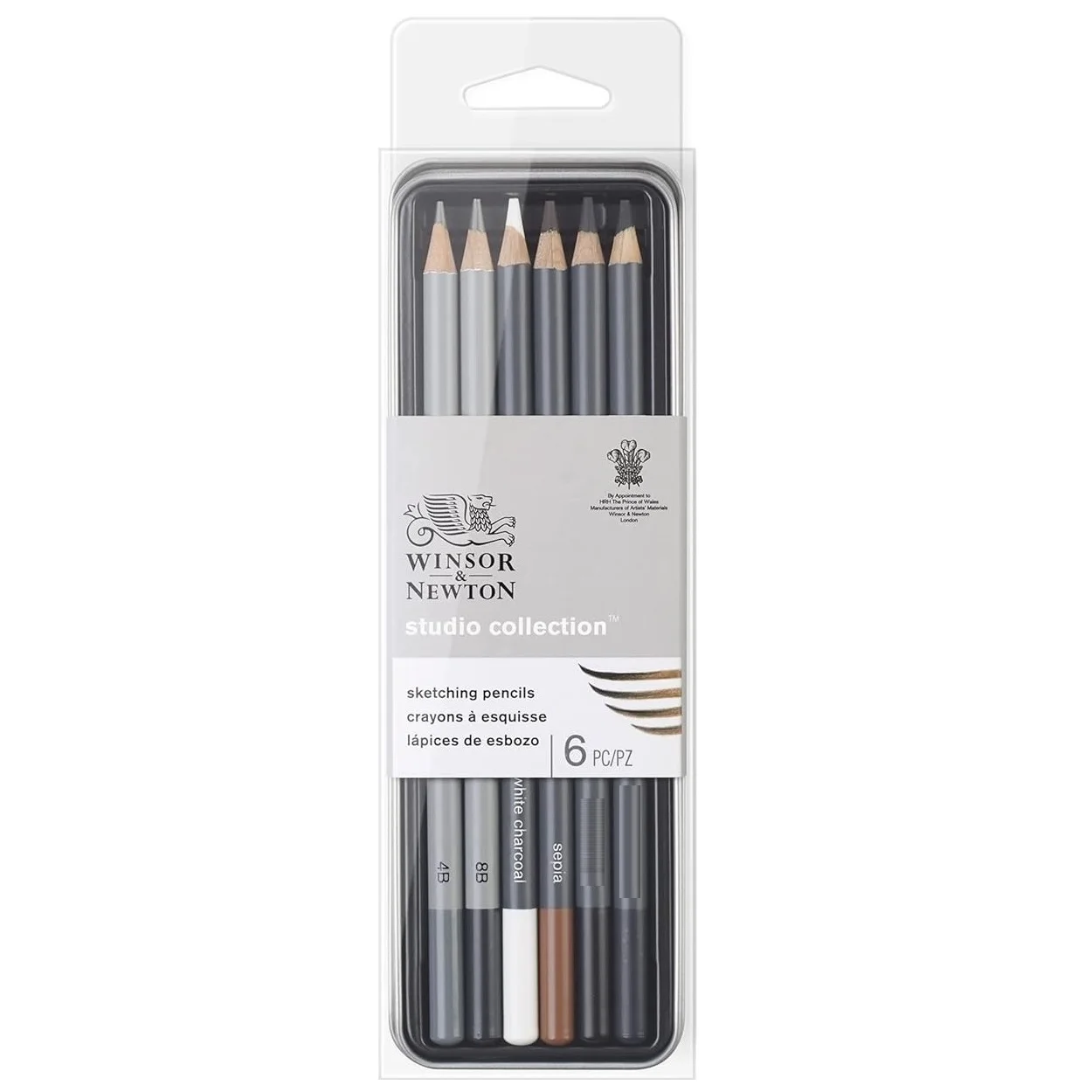 Imagem -04 - Winsor e Newton Studio Coleção Esboço Lápis Pcs por Conjunto