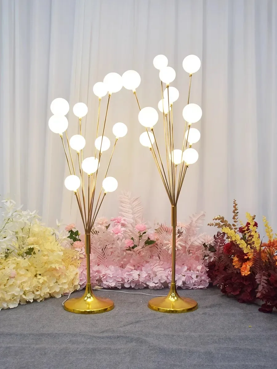 10pcs)gold wedding decoration chandelier stand back drop stage decoration gold Pedestals Pedestals Pillar stand