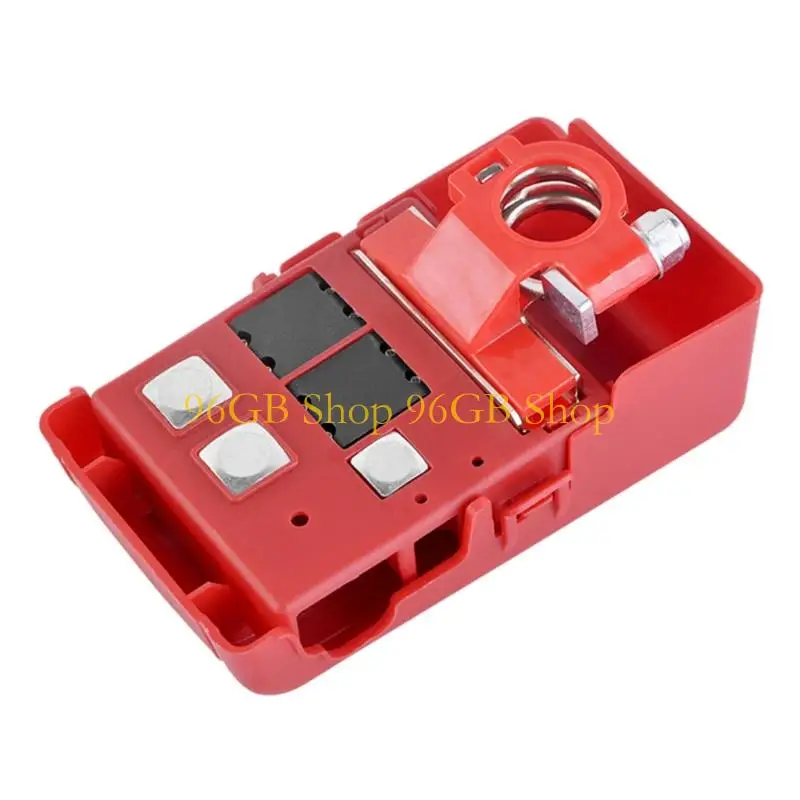 96GB 8200381281 Battery Positive Terminal Assembly 32V 400A with Branch Power Layout, Red Housing for Power Distribution