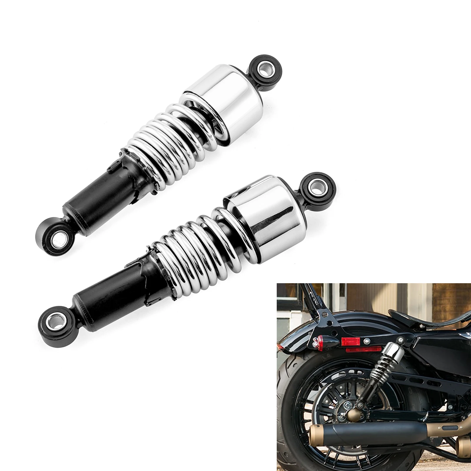 

Motorcycle 267mm 10.5" Rear Shock Absorbers Lowering Slammer Kits for 1980-2024 Harley Davidson Touring FLT/FLHT/FLHR/FLTR/FLHX