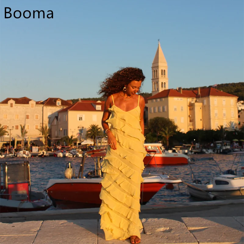 

Booma A-Line Spaghetti Strap Evening Dresses Ruched Sleeveless Formal Dresses for Women Elegant Prom Gowns Custom Made 2025