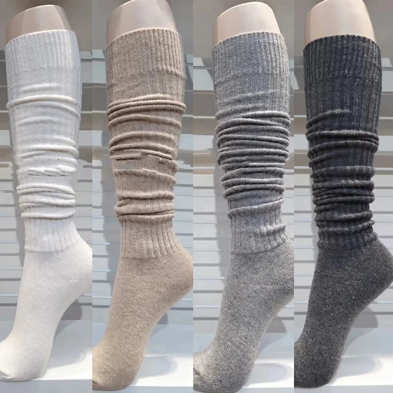 

Winter Socks Women Cashmere Thicken Wool Thicken Warm Women Socks Sox Japanese Fashion Harajuku Solid Color Thermal Long Socks