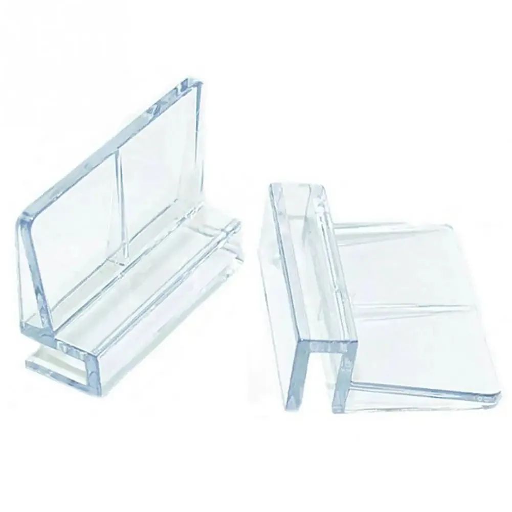 4pcs Clear Acrylic Rimless Aquarium Fish Tank Glass Cover Clip Support Holder 6/8/10/12mm Aquarium Cover Bracket Clip Universal