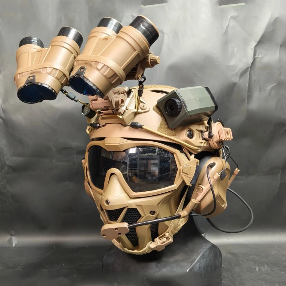 FANDAO Call Of Duty Tactical Helmet Set Airsoft Paintball Full Set Of Military Fan Equipment For Role Playing Delta Force Game - Image 6