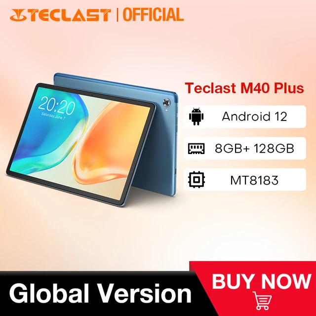 Teclast M40 Plus 10.1 inch Tablet Android 12 1920x1200 8GB RAM 128GB ROM  MT8183 8 cores GPS Type-C Metal body 7000mAh GPS