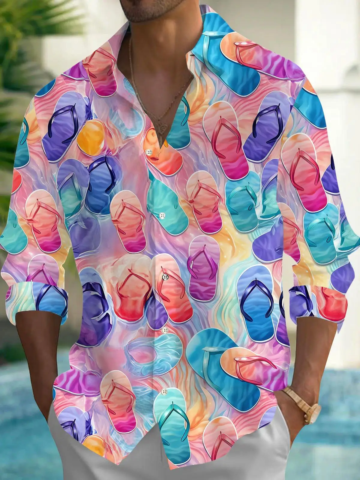 Men's Shirts Button Down Shirts Casual Shirts Spring And Summer Printed Long Sleeves Daily Fashionable Comfortable Male Top