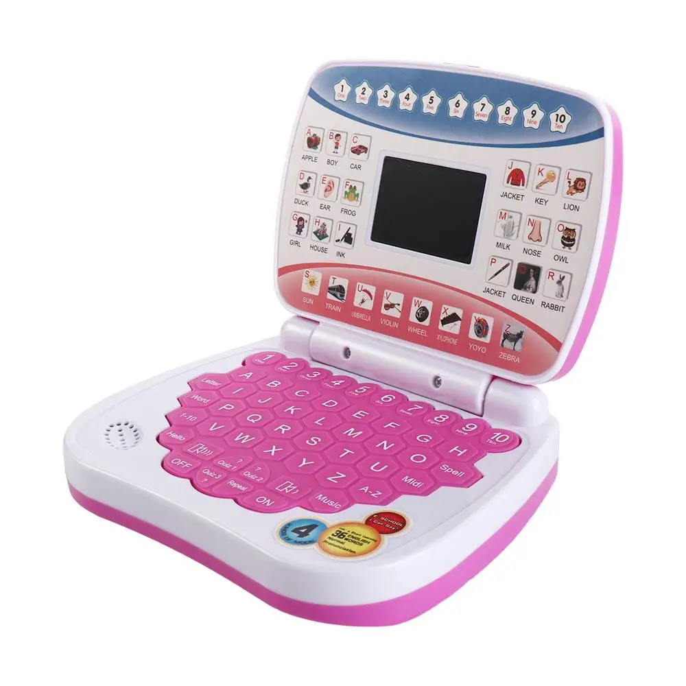 Macchina per l'apprendimento elettronico apprendimento della lingua inglese Mini Computer portatile per bambini con Mouse regalo giocattolo per Laptop inglese