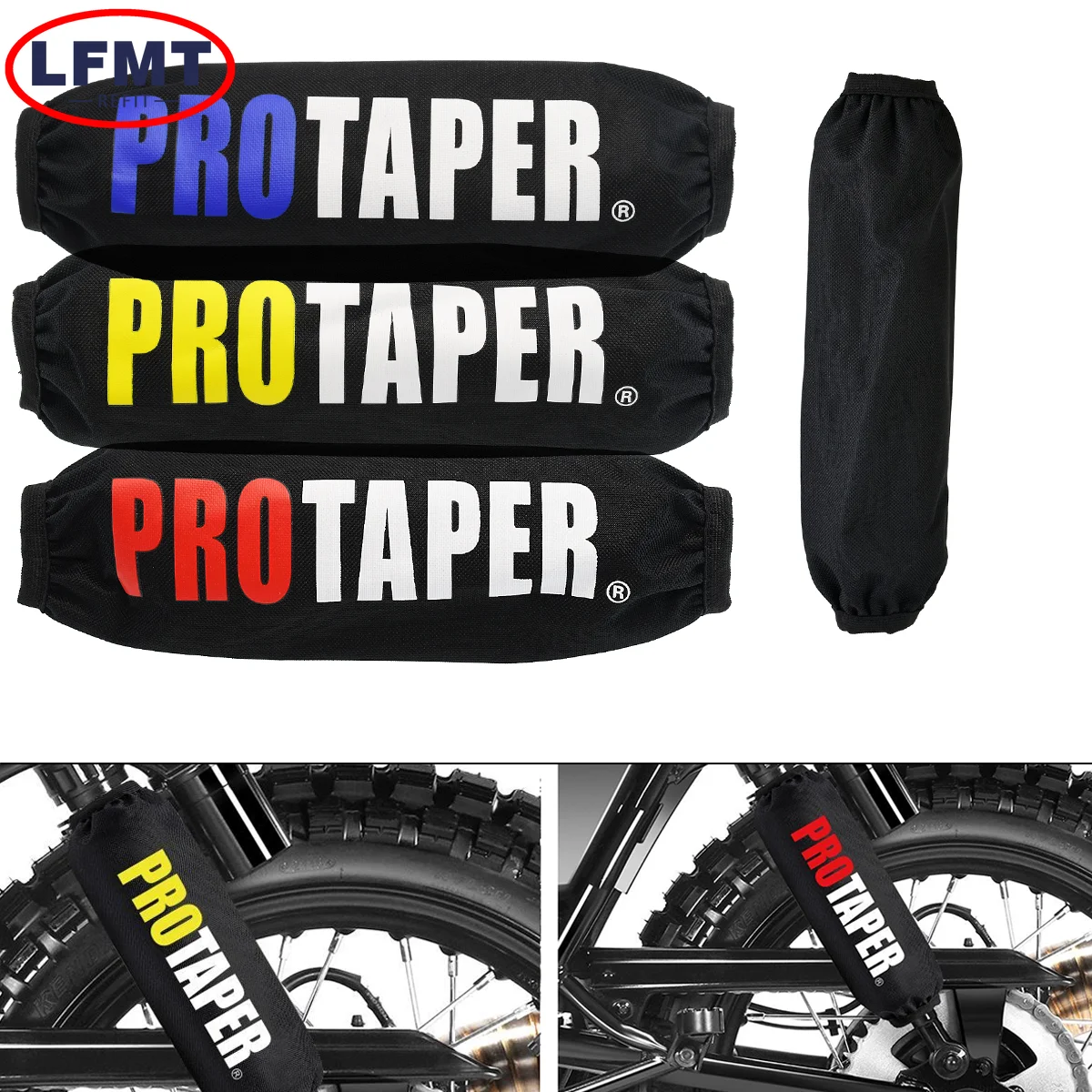 

New PRO TAPER Rear Shock Absorber Suspension Protector Protection Cover For Dirt Bike Motorcycle ATV Quad Scooter Electric Car