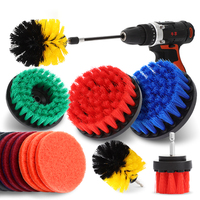 Electric Drill Brush Kit All Purpose Cleaner Auto Tires Cleaning Tools For Tile Bathroom Kitchen Carpet Glass Plastic Scrubber