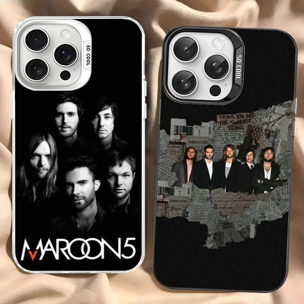 Hot M-Maroon five music Phone Case For iPhone 16 15 14 13 12 11 Pro Max X XR XSMAX Matte Shockproof Back Cover