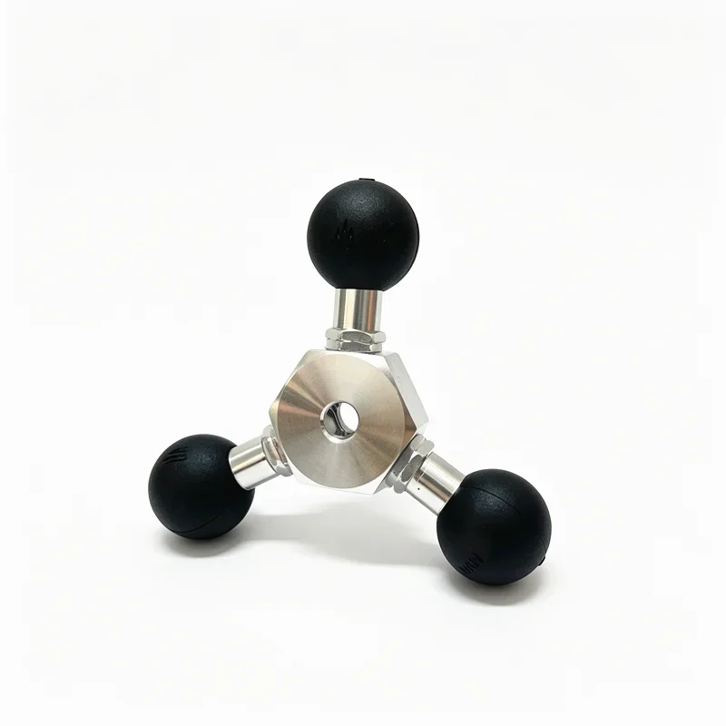 Triple Ball Adapter Mount Motorcycle Phone Holder 1 Inch to 25mm Ball Joint Connector Extension Ball