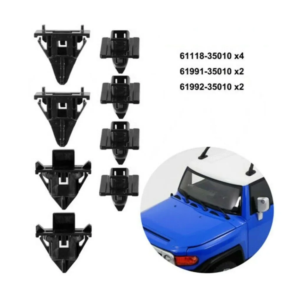 Retainer Clips 8pcs Accessories Body Fender Cowl Clip Front Moulding Replacement Front FOR TOYOTA FJ Cruiser 07-14