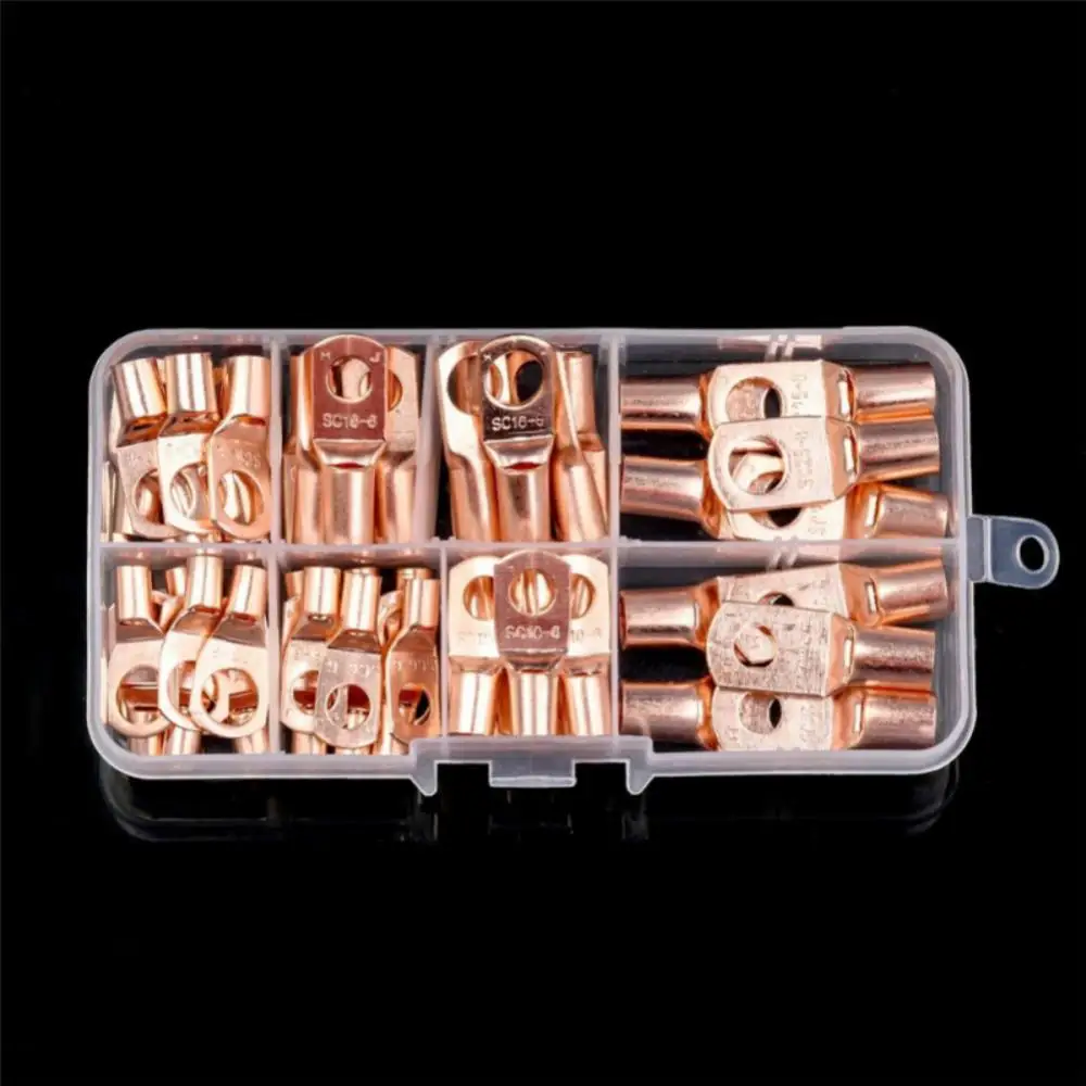 1~8PCS 10/Copper Lug Ring Wire Connector Bare Cable Electric Crimp Terminal SC6-6 SC6-8 SC10-6 SC10-8 SC16-6 SC16-8 SC25-6