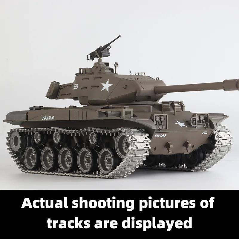 

Металлическая гусеница Heng Long 3839, совместимая с HL 1/16 3839 US M41A3 Walker Bulldog Tank, поставляется с 4 металлическими гусеничными звеньями в качестве бонуса