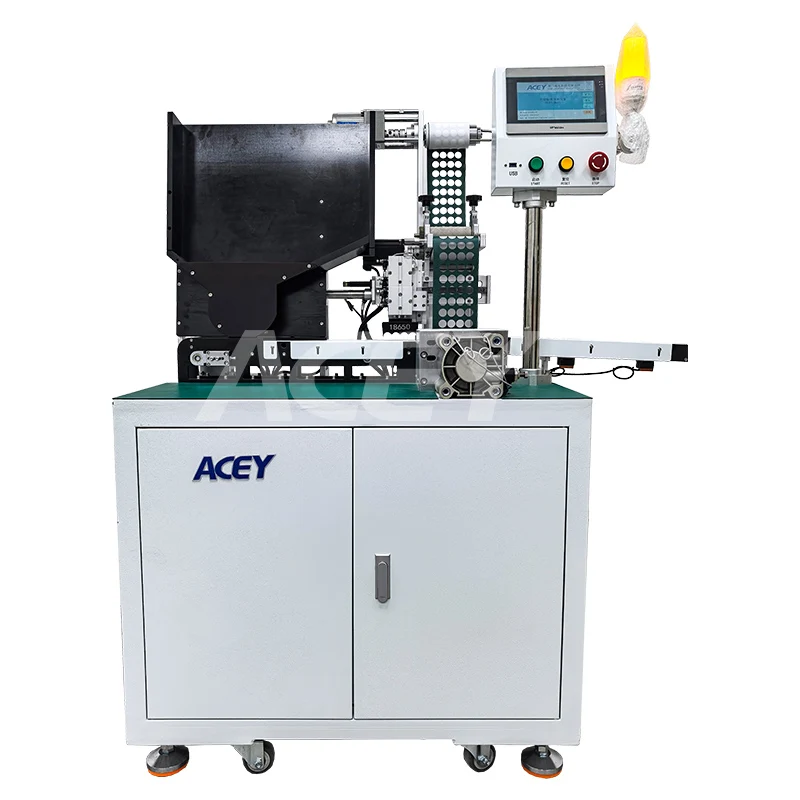 18650-32700 Cylindrical Cell Terminal Insulation Paper Applicator Fish Paper Pad Application Machine