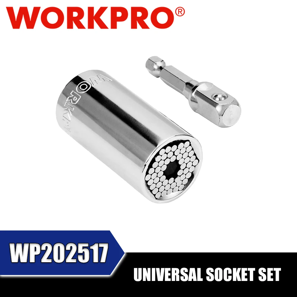 

WORKPRO WP202517 Universal Socket Set Power Tool Accessories