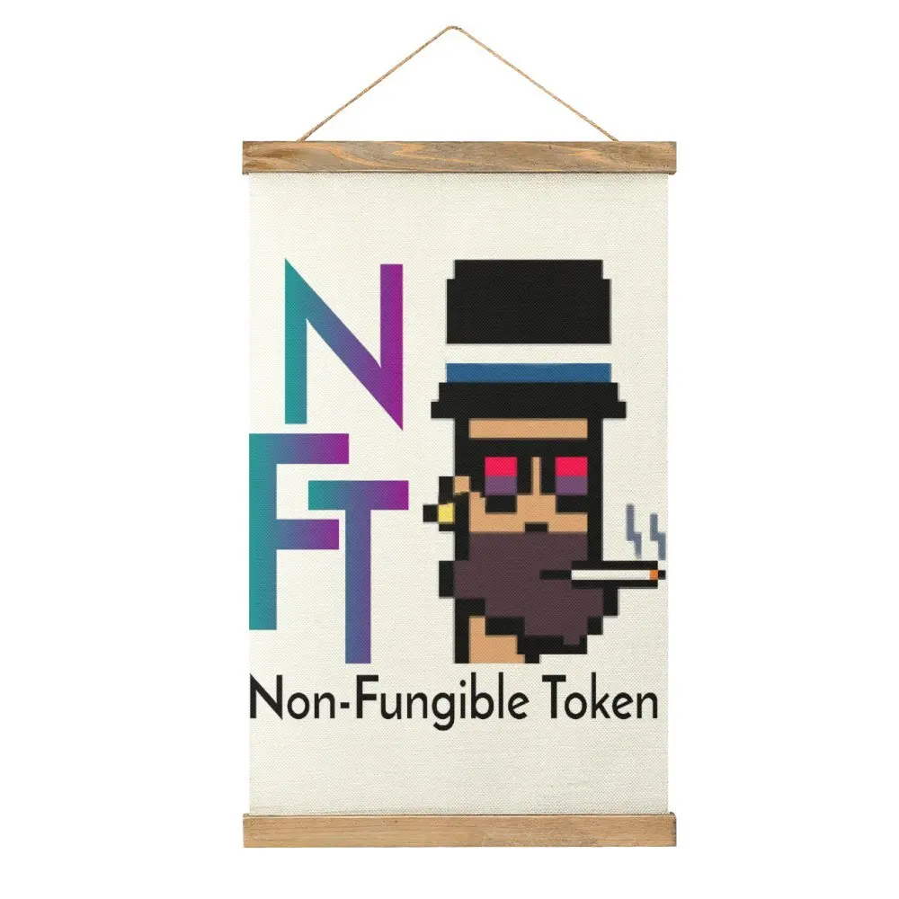 جرافيك عتيق Nft Art Marketplace Funk للبيع قماش صورة معلقة لتزيين الحائط مكتب رسومات الفكاهة     جدارية نمط ديكو