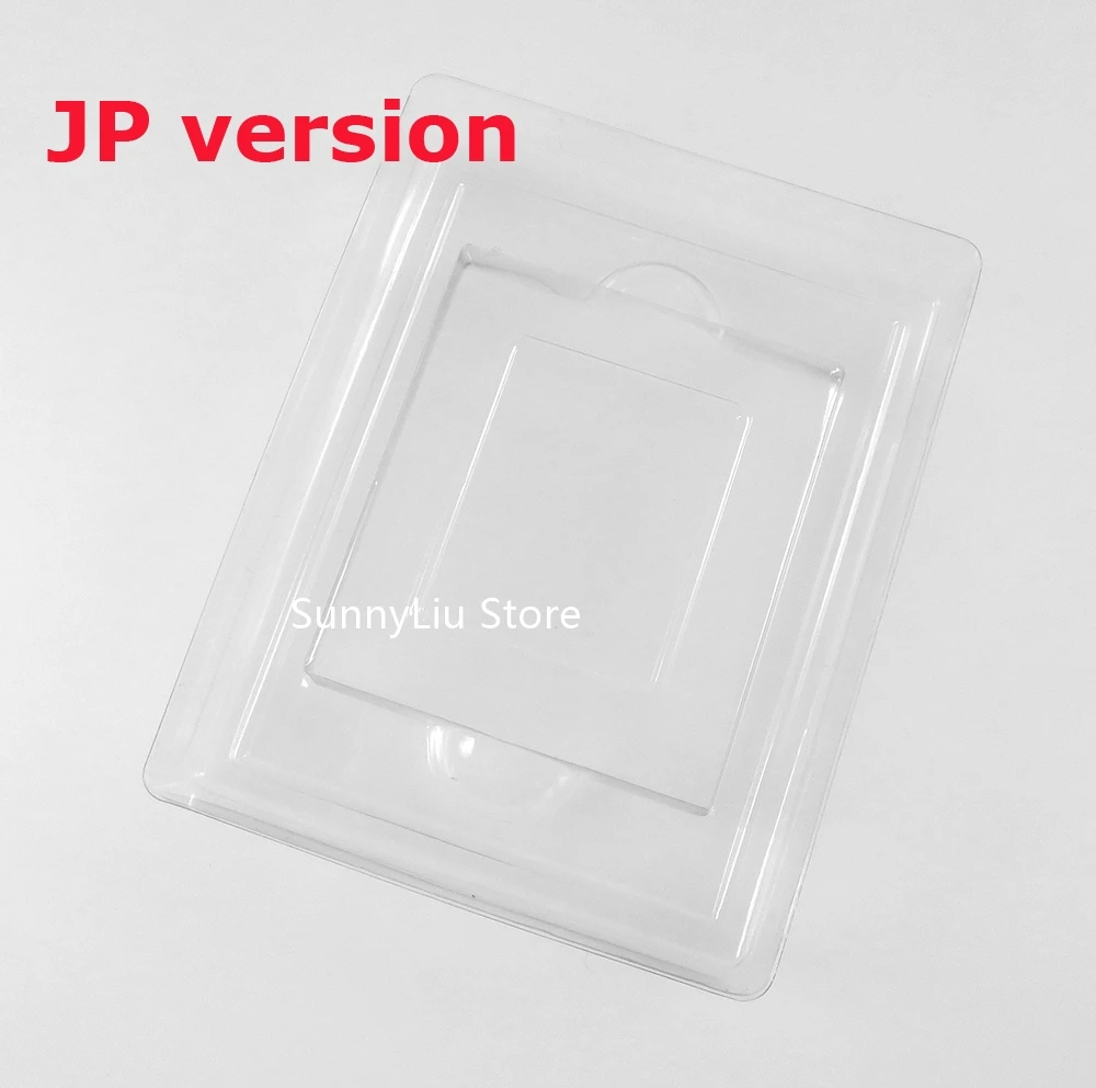 1pc Clear Plastic Cardboard Cartridge Cases Boxes Blister packaging Insert Inner Tray Inlay for GBC GB JP EU US version