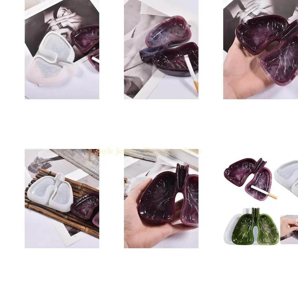 

D46E Моделирование легких пепельницы Силиконовая плесень смола эпоксидная силиконовая плесень литье украшения