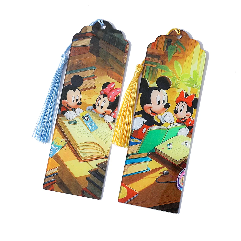 Mickey Mouse Clubhouse Reading Acrylic Bookmarks, Reader's Book Accessories Bookmarks Gifts Learning Stationery